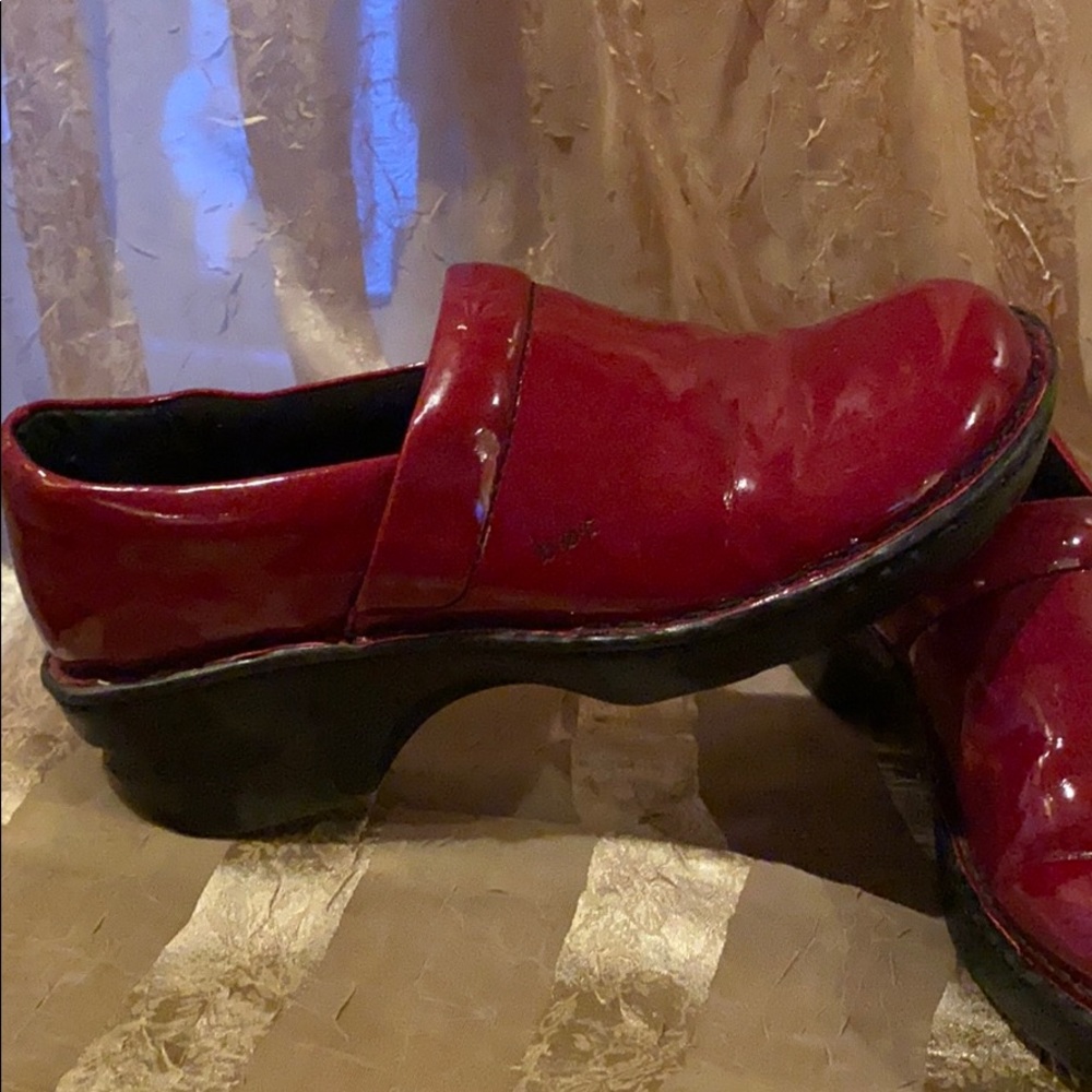 Red Patent leather Born BOC shoes